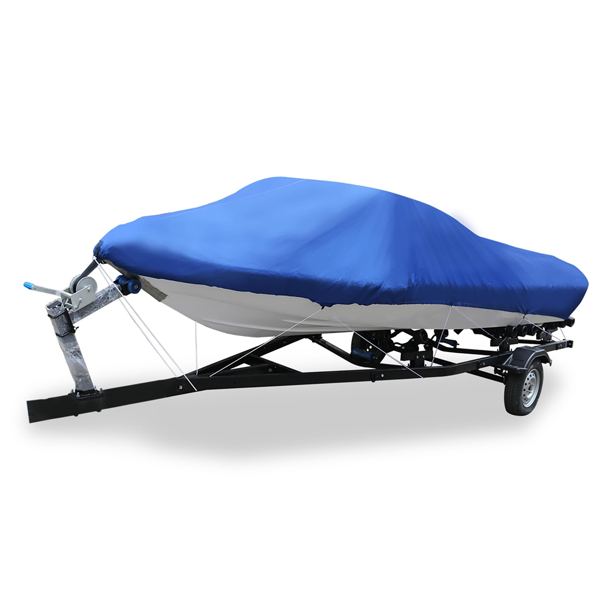 TUCKBOLD 16-18ft 210D Trailerable Boat Cover Fishing Ski Bass Speedboat Blue Automotive Parts