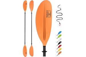OCEANBROAD Carbon Kayak Paddle 86in/220CM to 94in/240CM Adjustable Premium Carbon Fiber Shaft Kayaking Oar with Paddle Leash 