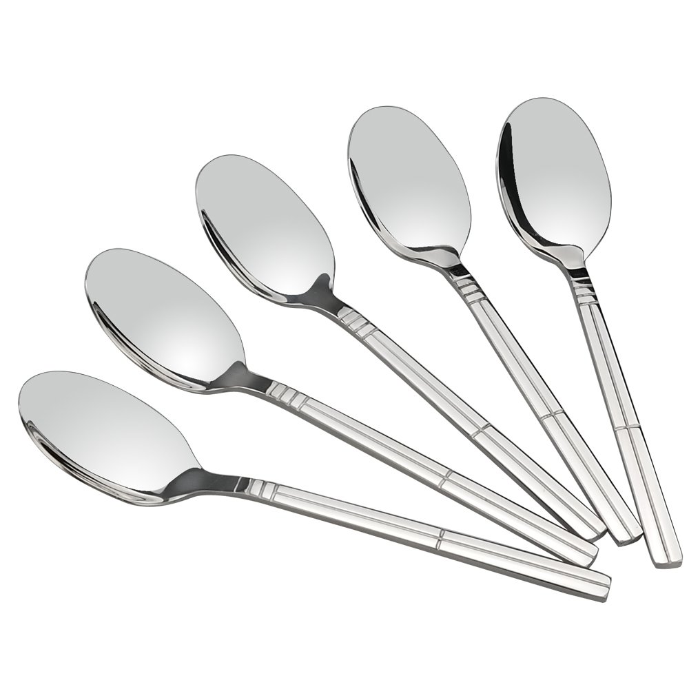 Saedy Stainless Steel Dessert Spoons, 6.7 Inches, 12piece LAVORIST
