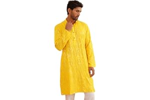 Sojanya (Since 1958 Men'S Pure Cotton Grey Designer Only Long Kurta