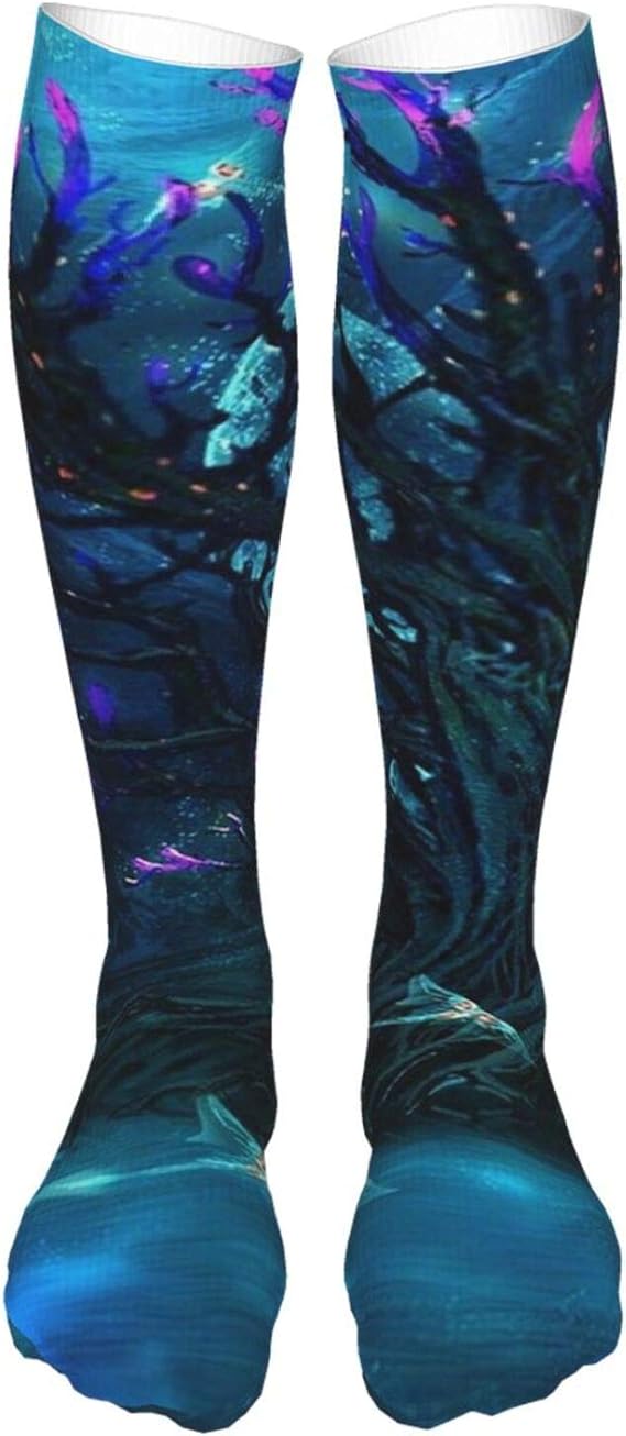 Subnautica Indie Game Thick Socks Knee Stockings Fashion