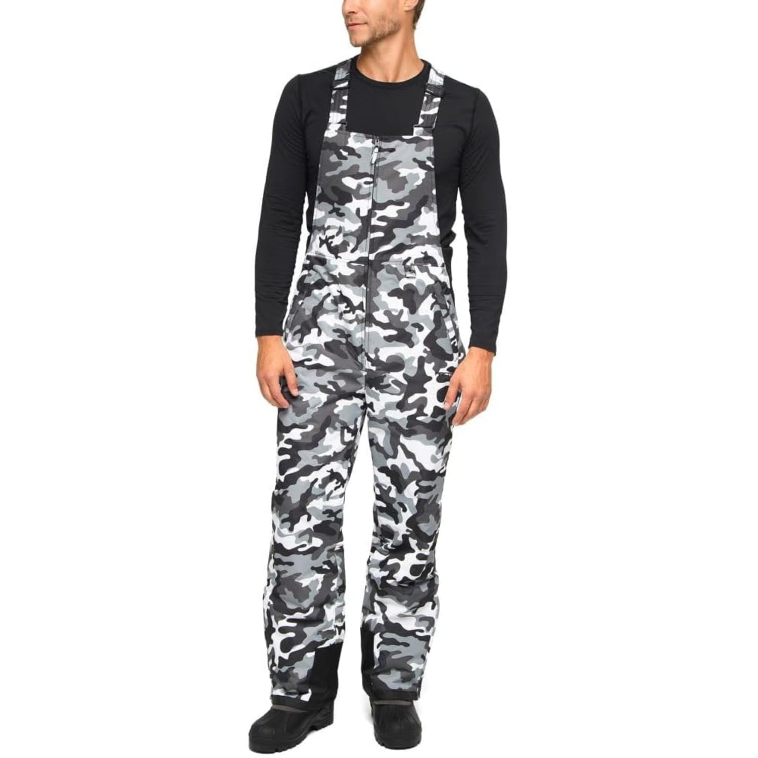 Arctix Men's Essential Insulated Bib Overalls, A6 Camo Black, XX-Large/32" Inseam Image