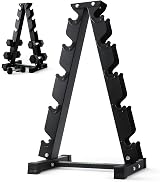 PhysKcal Dumbbell Rack 350kg Load, 5-Tier Weight Stand, Home Gym