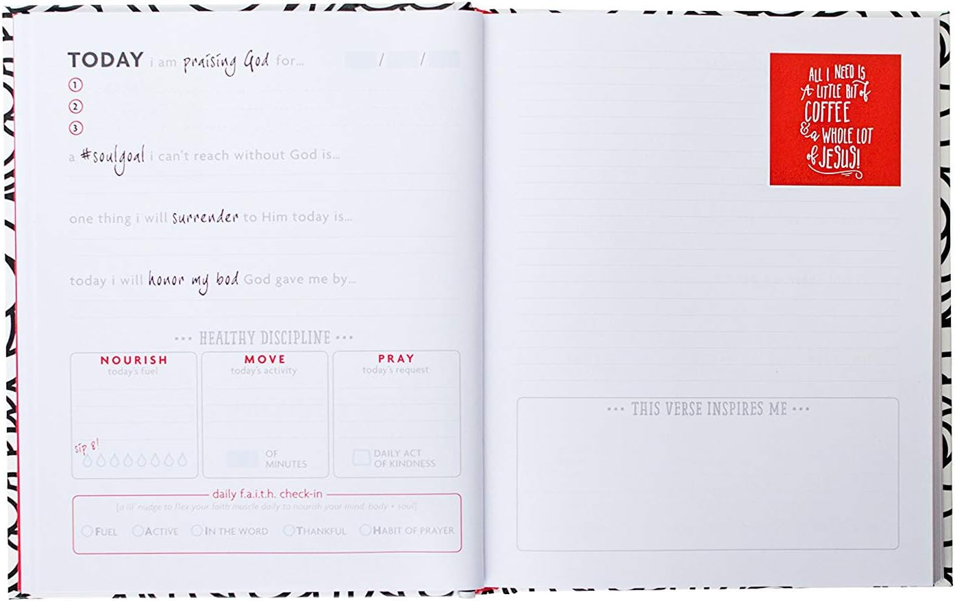 Fitlosophy Fitspiration Faith Journal: 16-Week Guided Fitness, Prayer, and Gratitude Journal : Sports & Outdoors