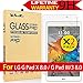 LG G PAD X 8.0 / G Pad III 8.0 Glass Screen Protector, [2Pack] AnoKe (0.3mm 9H Hardness) Tempered Glass Screen Protector Cover for LG G PAD X 8.0 / G Pad III 8.0, Glass- 2Pack New