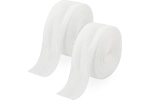 SINSETU Hemming Tape for Pants 2 Rolls 5.5 Yard, Iron-on Instant Hem Tape, Permanent No Sew Hemming Tape, Trousers Edge Modified Strips, Washable Hem Adhesive Tape, Fabric Fuse Tape for Sewing(White)