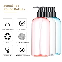 Bynccea Plastic Pump Bottle 16 oz/500 ml Empty