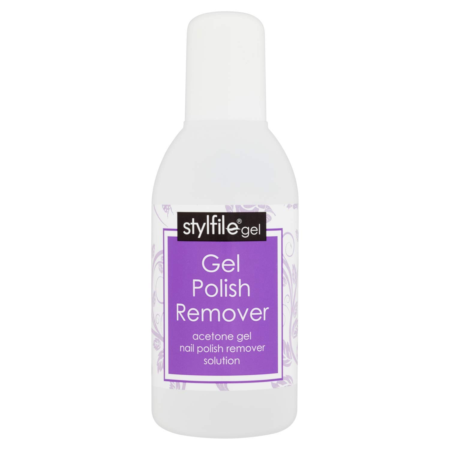 STYLFILE Gel Nail Polish Remover Solution (150ml), At Home Nail Varnish or Acrylic Removal, 100% Acetone, Perfect for Soaking Off Gel Polish, Quick and Easy, Lifts Polish in 15 Minutes