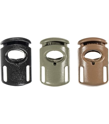 Spring Loaded Cord Locks Paracord Planet Clear Plastic Single Hole ...