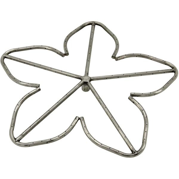 Amazon.com: Hearth Products Controls HPC Fire Penta Fire Pit Burner  (PENTA24-LP), 24-Inch, Stainless Steel, Propane Gas : Patio, Lawn u0026 Garden