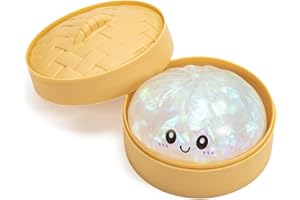 Colorful Glitter Dumpling-Sparkling Dumpling Sensory Soft Buns for Stress Relief & Anxiety,Mystery Fun Novelty Gift with Stea