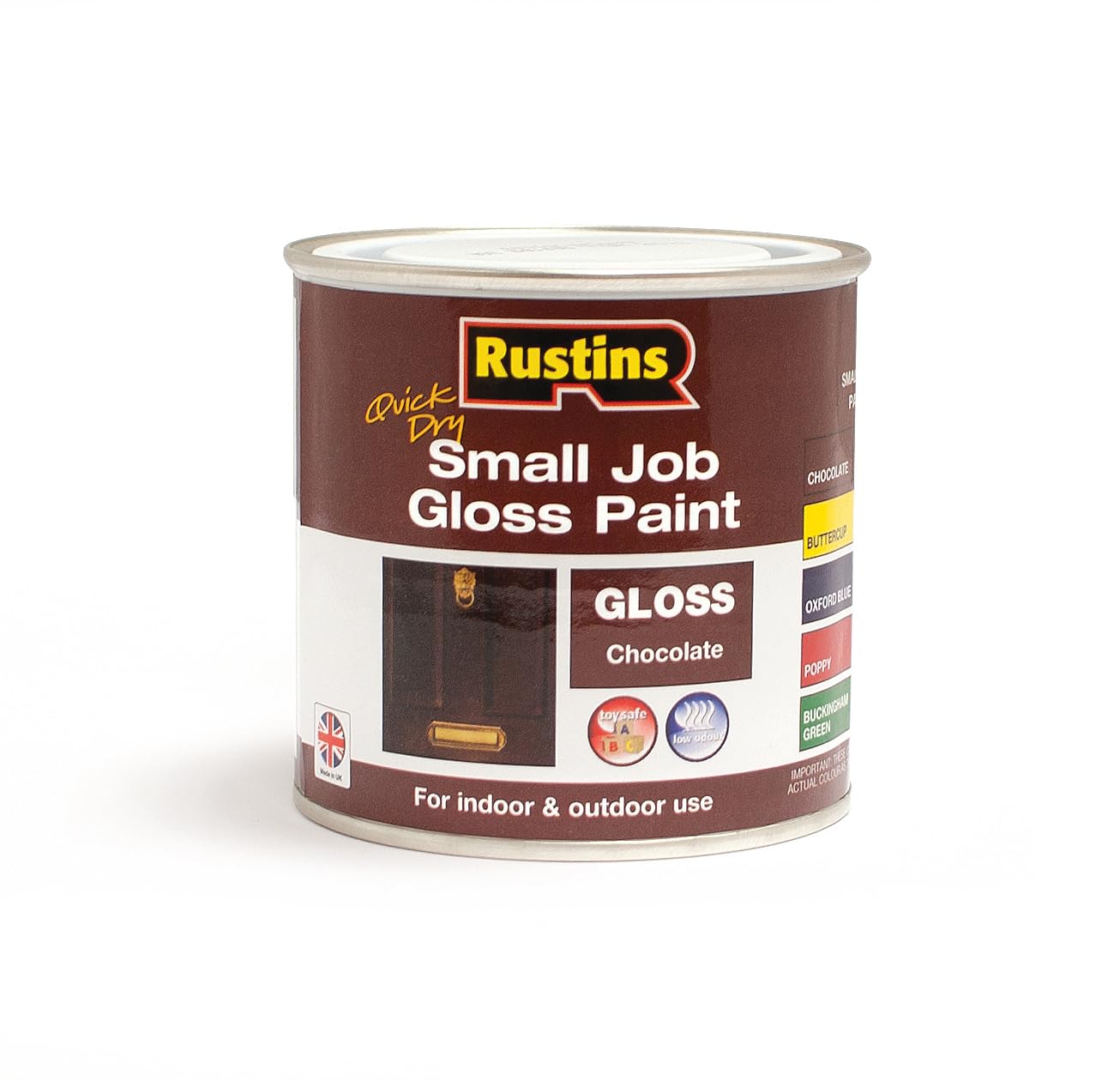 RUSTINS Small Job Gloss Paint Chocolate 250ml