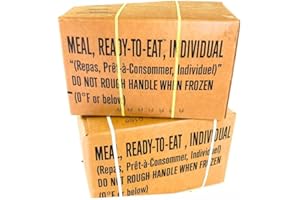 LEEVAX MRE A and B bundle cases 2024, 2025 inspection - Military meals ready to eat - 24 full food packs rations with 1,250 calories per meal and heater for camping