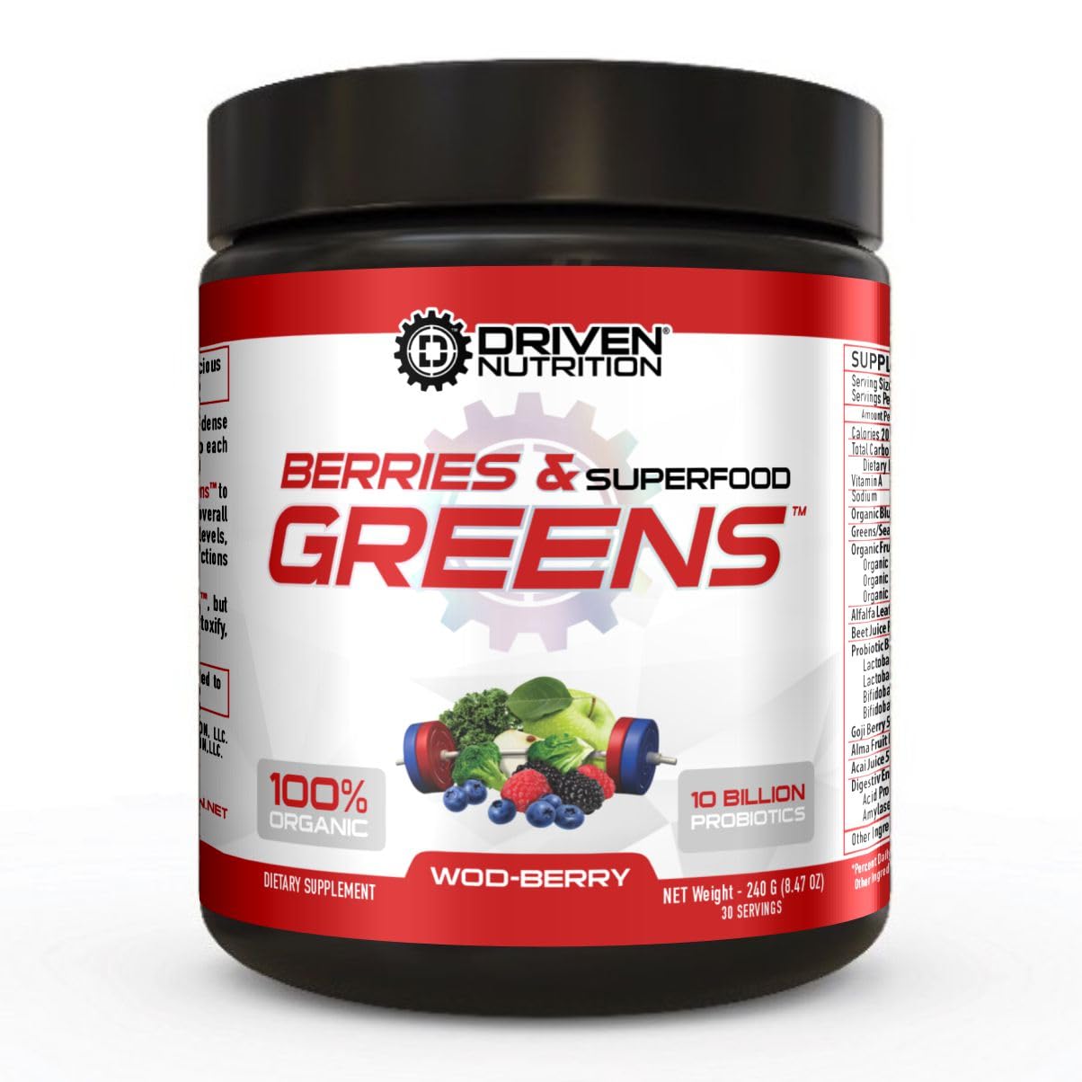 Mua Driven B&G Berries & Greens Superfood Powder, 30 Servings - Organic ...