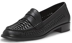 Vince Camuto Women's Calie Loafer Flat, Black, 5.5