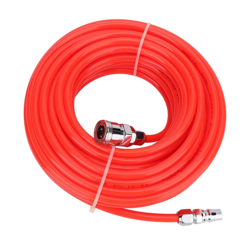 Garosa 15M Air Compressor Hose with Quick Connectors, EVA Plastic, 5mm Inner Diameter, 8mm Outer Diameter, Lightweight