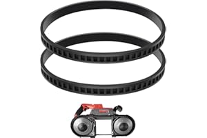 KeeTidy 45-69-0010 Blade Pulley Tires Replacement Compatible with Milwaukee Bandsaw Part Deep Cutting Blades 6230 6232-6 6225 AO2807 6238N 6238-20 2729-20 Portaband Saw Belt, 2 Pack