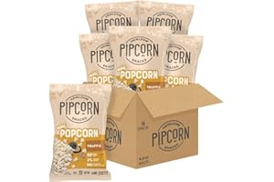 Heirloom Truffle Mini Popcorn by Pipcorn - 4.5oz 6pk - Healthy Snacks, Gluten Free Snacks, Heirloom Corn, Salty Snacks, Black Truffle