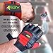 Weight Lifting Gloves (1 Pair) And Weightlifting Wrist Wraps (1 Pair) - 2 in 1 Package For Men & Women Cross Training Fitness Exercise Grip Glove For Gym, Powerlifting & Workout (Pack of 4)