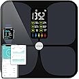 Scale for Body Weight and Fat, Lepulse Large Display Body Fat Scale, High Accurate Weight Scale Digital Bluetooth Bathroom Scale for BMI Heart Rate, 15 Body Composition Analyzer Sync with Fitness App