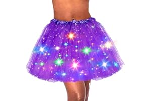 Sinalty Light Up Tutu Skirt Rave Ballet Dance Skirts Led Costume Dress for Women and Girls