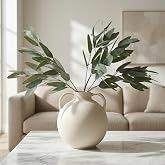 ANNIE&amp;PANDA 3 Pack Faux Artificial Eucalyptus Stems with Faux Seeds 31'' Tall Fake Plants Leaves Olive Tree Branches Faux Greenery Stems for Bridal Wedding Bouquet Vase Table Centerpiece Decor