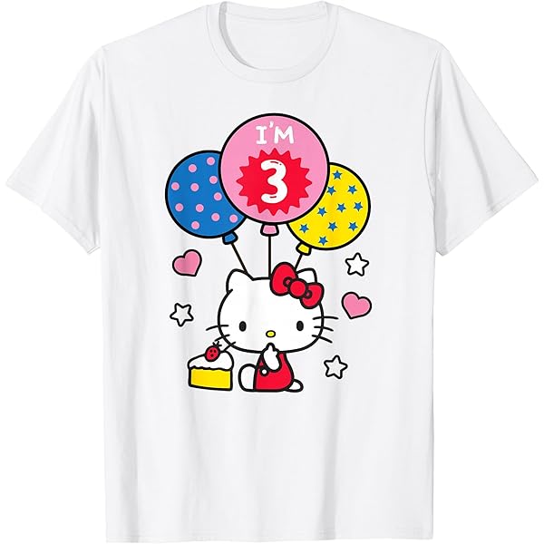 Amazon.com: Hello Kitty I'm 4 Birthday T-Shirt T-Shirt