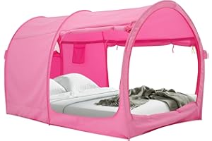 LEEDOR Bed Tent Dream Tents Bed Canopy Shelter Cabin Indoor Privacy Warm Breathable Pop Up Twin Size for Kids and Adult Patent Pending(Mattress Not Included)