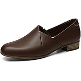 TALENAVA Women's Classic Comfort Dress Shoes Casual Leather Loafers Flats Cute Versatile Slip-Ons Everyday Work Shoes