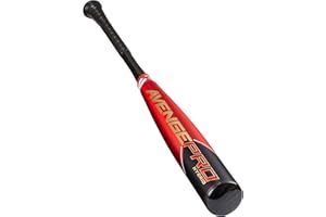 Axe Bat 2023 Avenge Pro Hybrid (-3) BBCOR Baseball Bat, 3-Piece Alloy/Composite Hybrid, Red/Black/Gold