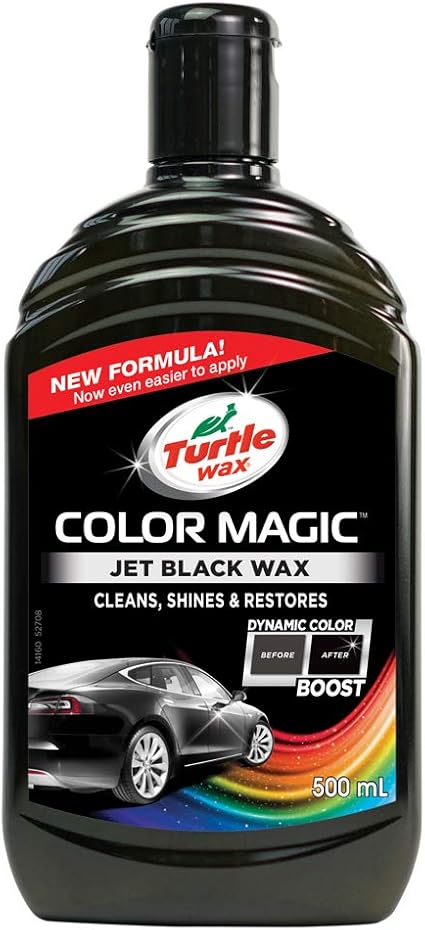 Turtle Wax 52708 Color Magic Car Paintwork Polish Restores Colour Shine Black 500ml
