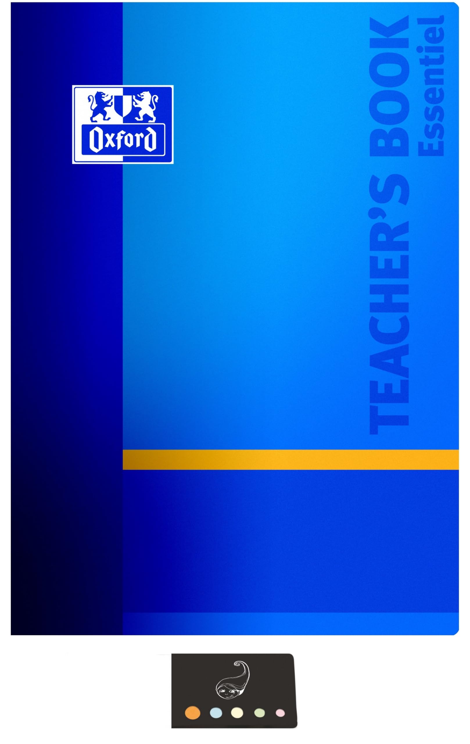 Teacher's Set Diary Blue Oxford Seven 2017 August 2018 + 1 Ballpoint Pen Blumie