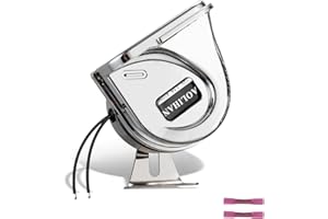 AOLIHAN 12V Low-Tone Boat Horn 410Hz, Waterproof Electric Marine Horns Made of Stainless Steel and Chrome Plastic, Boat Safty Horns for Motorcycle/Boats/Ships/Sailboat/Yacht