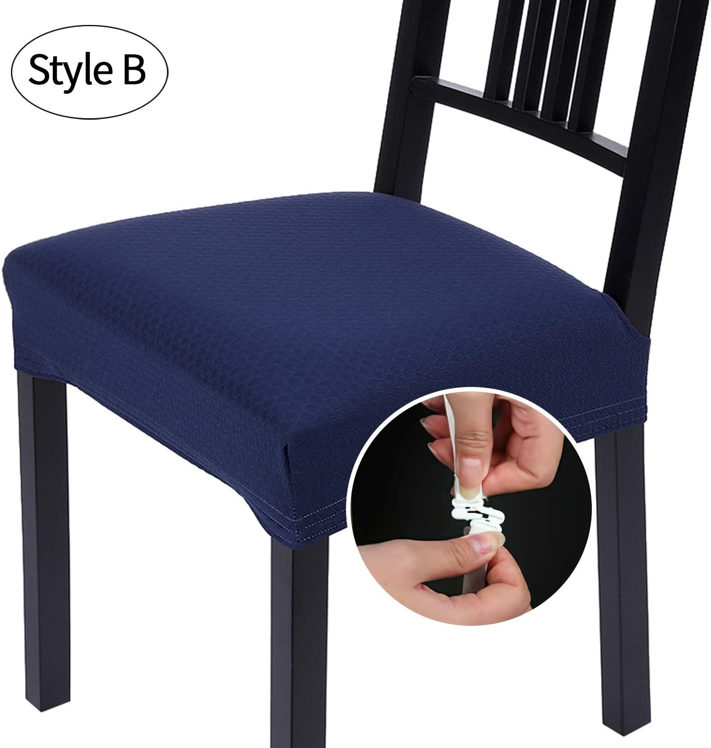 Homaxy Jacquard Dinning Chair Seat Covers Stretch Dining