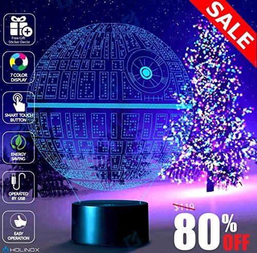 STAR WARS Death Star Lamp, Decoration lamp, 7 Color Mode, Awesome gifts (MT020) …