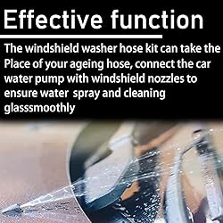 Windshield Washer Hose Kit, Washer Fluid Hose with