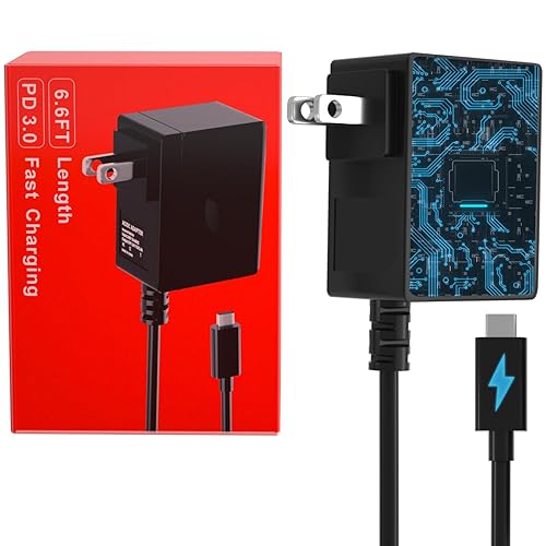 Fast Charger for Nintendo Switch, USB C Type C Power Adapter