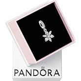 PANDORA Sparkling Herbarium Cluster Dangle Charm | Sterling Silver with Cubic Zirconia, Jewelry for Women with Gift Box, Compatible with PANDORA Moments