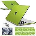 IBENZER Compatible with 2025 2024 2023 2022 MacBook Air 13 inch Case M4 A3240 M3 A3113 M2 A2681, Hardshell Case & KeyboardCover & ScreenFilm & Type-C for Mac Air 13.6, Avocado Green,AT13-KK-AVGN+2TC