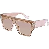 FEISEDY Oversized Flat Top Sunglasses Women Men Square Aviator Fashion Shades B2750