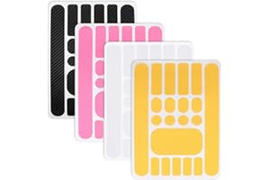 Dokpav 4 PCS Bicycle Frame Protection Film, 4 Colors Anti-Scratch Bicycle Chainstay Stickers, MTB Guard Adhesive Protectors F