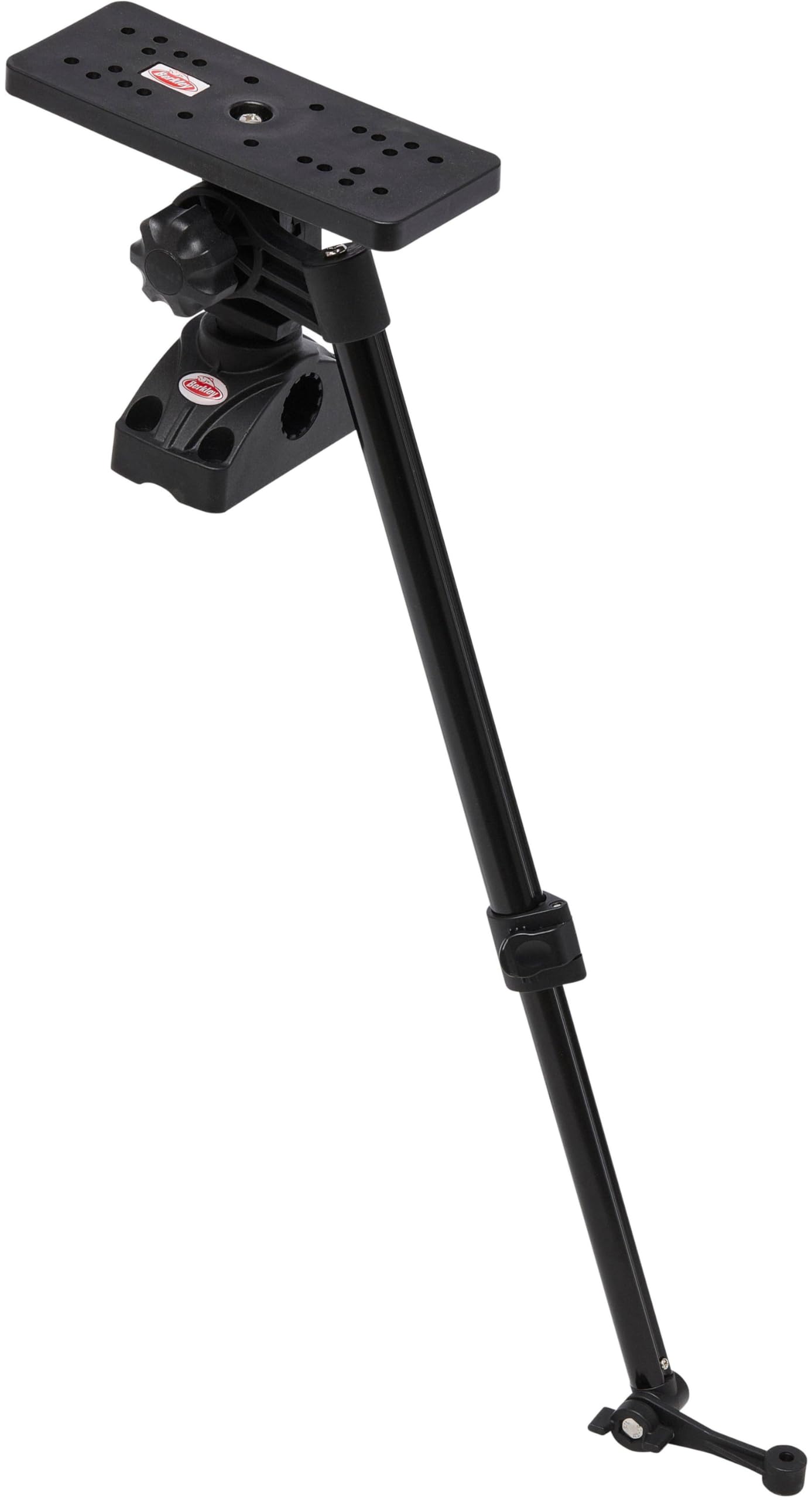 Berkley Fish Finder Holder – Easily House a Fish Finder on Your Inflatable Boat, Belly Boat, or Kayak, Features Extendable and Adjustable Aluminium Transducer Arm, Black