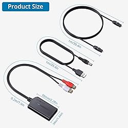 AUTOUTLET 192kHz Optical to RCA Converter DAC