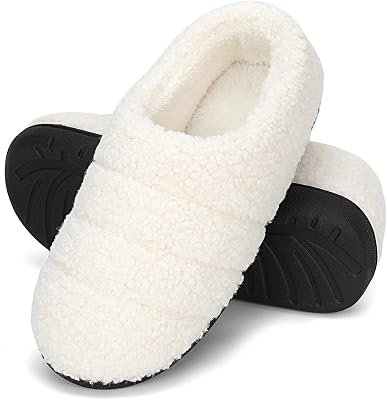 Unisex Hausschuhe Wärme Memory Foam Weiß 42/43EU