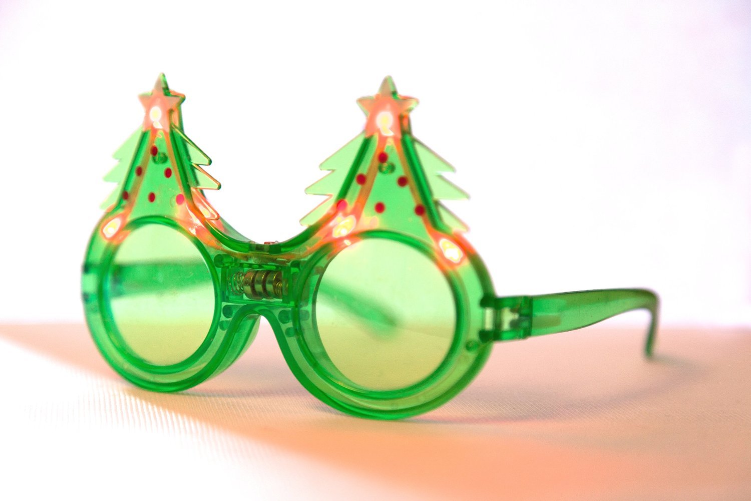 KCRIUS(TM) Set of 6, Christmas Tree Led Light Up Glasses Flashing