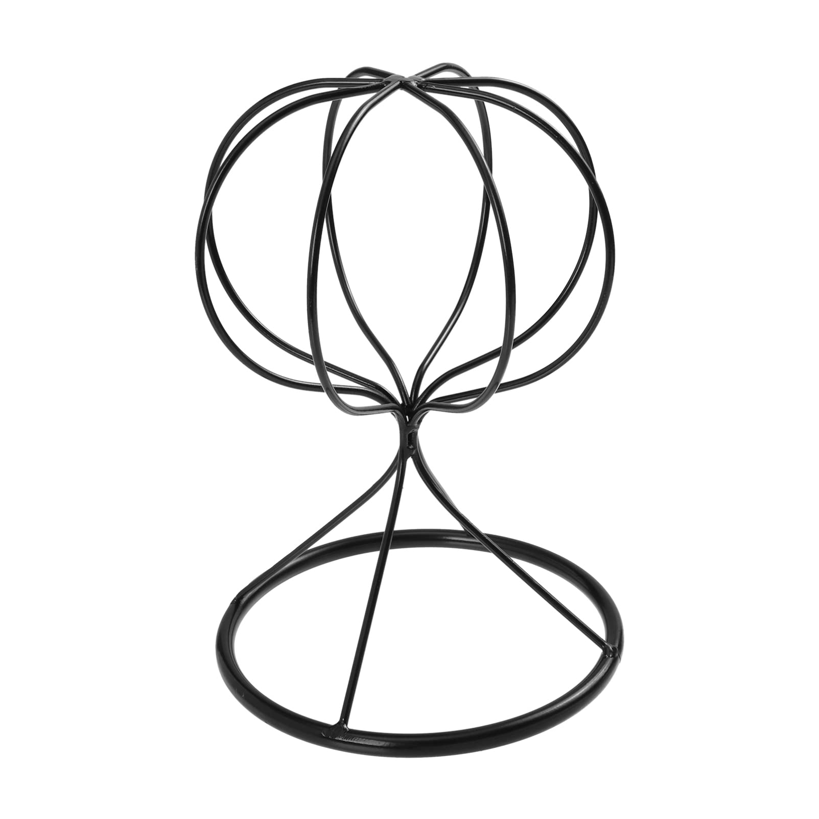 Hat Display Stand Black Metal Tabletop Hat Rack Wig Holder Display Stand Standing Hat Stands for Display