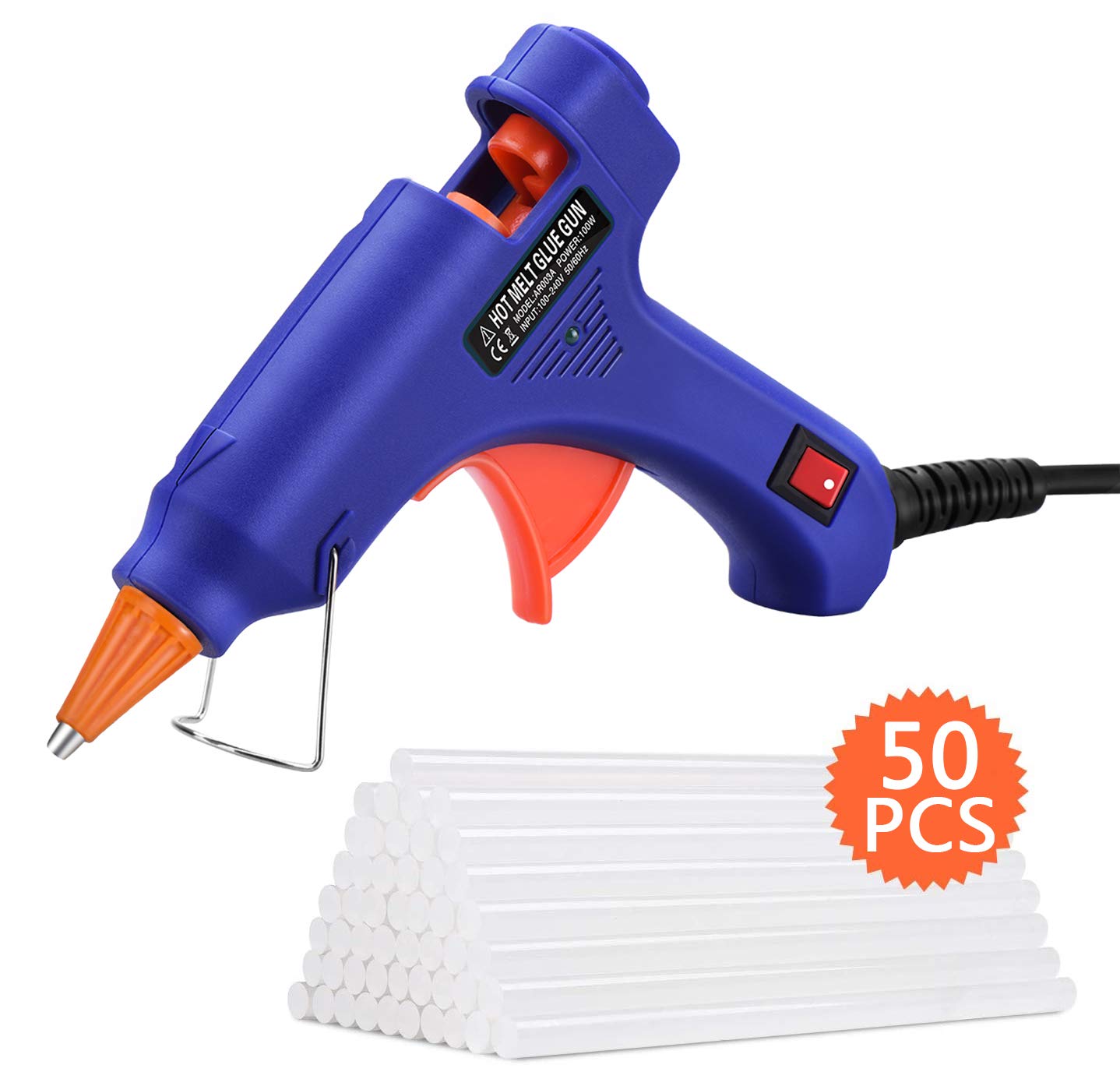 Mua Topelek グルーガン 小型 スティック50本付き 強力粘着 ぐるーがん 手芸用 木工用 Diy用 子供用 ガラス接合 ホットボンド 高温タイプ 軽量速乾 接着剤 接着工具 高品質 Pse認証取得済み 一年保証 Tren Amazon Nhật Chinh Hang 21 Fado