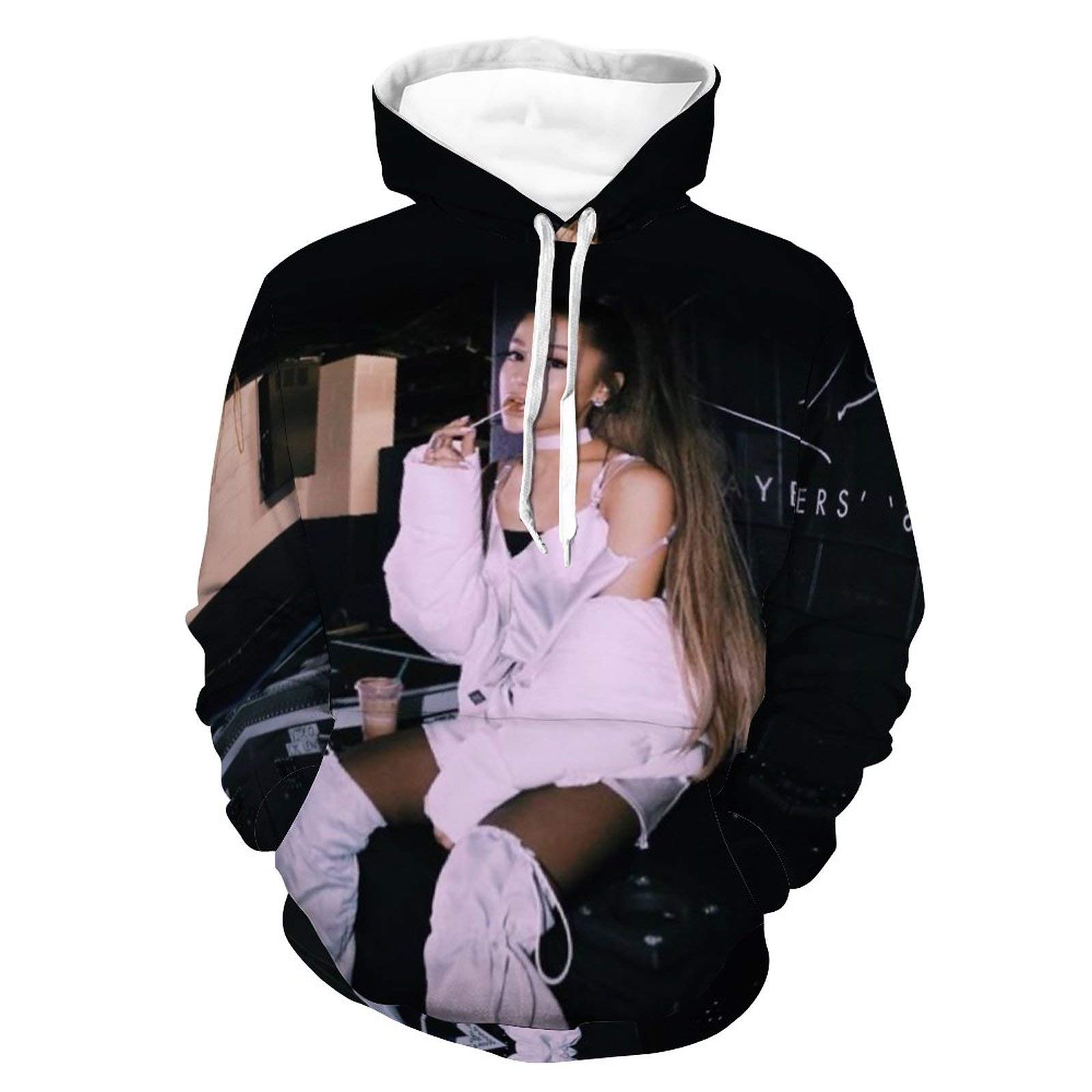 Buy ARiana Grande Pink Hooded Sweater for Man Print Pullover Novelty