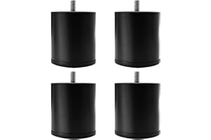 Skuehod 3 Inches Metal Bed Legs Replacement for Electric Adjustable Bed Base Frame, 4 Kinds Screw Thread Contained, Thick Heavy Duty Bed Frame Support Legs