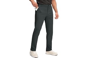 Obla Men's Golf Pants - 30"/32"/34" Slim Fit Stretch Lightweight with 5 Pockets Casual Travel Dress Work Pants for Men